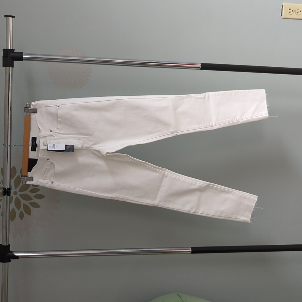 Banana Republic high rise skinny jeans white 27/4